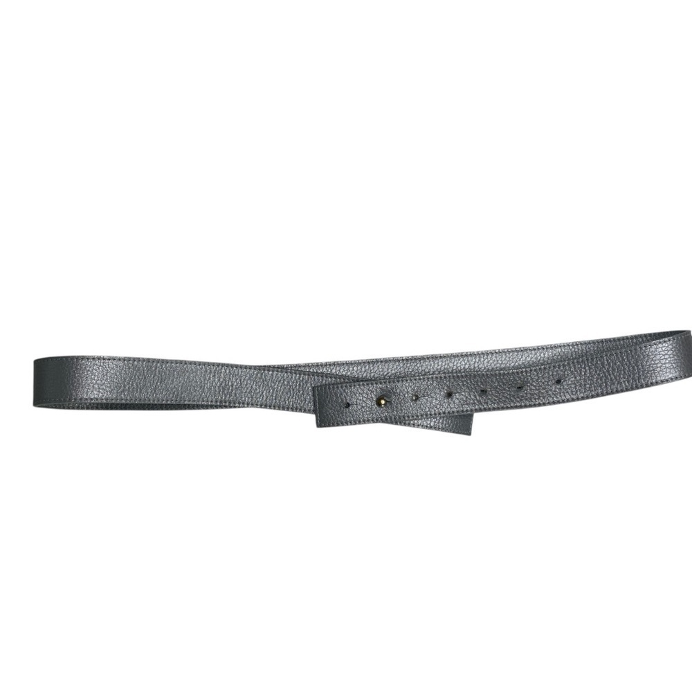 Eileen Fisher Women's Gray Leather Belt